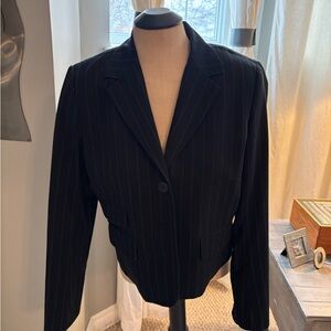 Dalia Black Striped Jacket